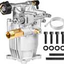 YAMATIC 3/4" Shaft Horizontal Pressure Washer Pump 3200 PSI @ 2.5 GPM Replacement Pump for Power Washer Compatible with Homelite, Troybilt, Simpson, Honda gc190 AR rmv 2.5g30 and More