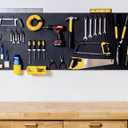 WallPeg Pegboard Kit - 4 Each 24"x16" Peg Board Panels - Made in USA - Mounted Size is 64" x 24" Pegboards Wall Organizer for Walls Home, Garage Tool Storage, Office Organization, Kitchen, Craft Room