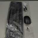 Wireless Keyboard and Mouse Combo, RGB Backlit, Rechargeable & Light Up Letters, Full-Size, Soft Typing, Sleep Mode, 2.4GHz Quiet Keyboard Set for Mac, Windows, Laptop, PC, Trueque KM42Pro (Black)