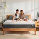Gelsea Queen Memory Foam Mattress, 10 Inch Queen Size Mattress in a Box, Green Tea Gel Infused Foam for Pressure Relief and Cool Sleep, Foam Made in USA, CertiPUR-US Certified, Medium Firm