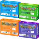 QUOKKA 100 Piece Puzzles for Kids Ages 4-6  4 Puzzles for Kids Ages 6-8  Search and Find Animals and Construction Vehicles Kid Activities for 8-10 yo  Toddler Learning Toy Game Gift for Boys 5-8