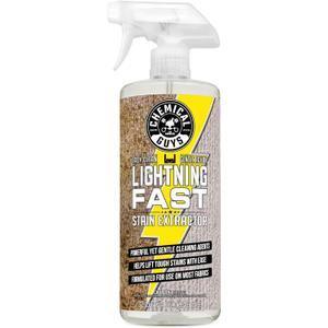 Chemical Guys Lightning Fast Carpet and Upholstery Stain Extractor, (Fabric, Upholstery, & Carpet), Safe for Cars, Home, Office, Furniture & More, 32 fl oz, Fresh Scent