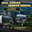 Universal Clip on Towing Mirrors Extensions for Towing, 360 Degree Adjustable Rotation Side Mirror Extenders for Towing, Convex Rearview Mirror, Tow Mirrors for Car Truck Trailer RV SUV, 2 Pack, Large