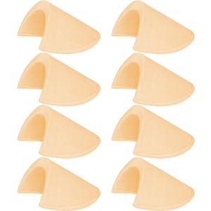 4 Pairs Shoulder Pads Sewing Set-in Shoulder Pads Foam Pads Beige