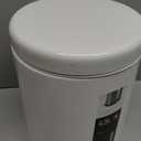simplehuman 4.5 Liter Bathroom Trash Can, White Steel