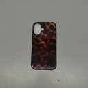 Jusy Compatible with MagSafe Brown Tortoise Shell Print Phone Case for iPhone 16, Amber Trendy Luxury Magnetic Soft TPU and Hard PC Protective Phone Cover for Women Girls - Tortoise Shell