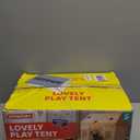 SYNCFUN Play Tent for Kids,Indoor & Outdoor Tent with Blanket,LED Lights & Flags for Toddler,Spacious 51*35*52 Inch,Playhouse for Kids,Ideal Private Space for Reading & Play for Boys & Girls Age 3-7 (Gray)