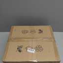 BISAMIYA Modern Semi Flush Mount Ceiling Light Fixture, Brass Accent and 12.6" Metal Shade Ceiling Light, for Kitchen, Hallway, Entryway, Pantry, Laundry Room (Cream)