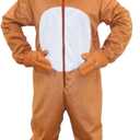 Dress Up America Bear Mascot Costume - Full Body Animal Suit for Kids & Adults - Includes Jumpsuit & Mask (X-Large, Brown)