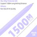 Bulk Pens -50-Pack Black Ink Pens - 1.0mm Medium Nib, Smooth Writing Non-Bleeding Ballpoint Pens, Retractable Click Pens (Black Ink)