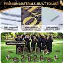 2026 Graduation Yard Signs, 15 PCS Black and Gold Congrats GRAD Lawn Signs with Stakes, Class of 2026 Outdoor Yard Decorations for High School & College Graduation Party