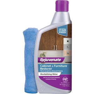 Rejuvenate Cabinet And Furniture Restorer Fills In Scratches, Shines And Protects Indoor Cabinets And Furniture, 16 Ounces