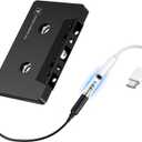 Car Cassette to AUX Adapter with Type-C to 3.5mm Audio Jack  Compatible with Google, Samsung, Xiaomi, Huawei & All Type-C Devices for Crystal-Clear Sound & Stable Connection