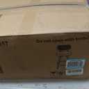 Swivel Bar Stools Set of 2, 25" Counter Height Barstools with Low Back and Walnut Wood Legs, Mid-Century Modern Faux Leather Upholstered Bar Chairs, Easy Assembly (Beige)