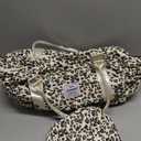 LOVEVOOK Travel Duffle Bag,Weekender Bags for Women with Shoe CompartmentCarry on Overnight Bag with Toiletry Bag,Gym Duffel Bag with Wet Pocket, Hospital Bags for Labor and Delivery (Large-2 Pcs, Leopard print)