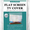 SKARUMMER Foam Flat Screen TV Cover and Bubble Flat Screen TV Protective Covers Fits Up to 65''W x 36''H, Flat Screen TV Protection During House Moving, Storing, or Home Renovation (Double-layer)