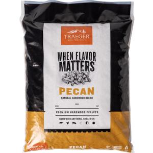 Traeger Grills Pecan 100% All-Natural Wood Pellets for Smokers and Pellet Grills, BBQ, Bake, Roast, 18 lb. Bag