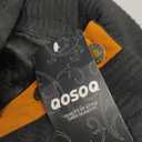 Men's Casual Sweatshirt Pullover Sweater Casual Long Sleeve Stand Collar Quarter Button Sweaters (XX-Large, Black)