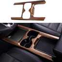 for CRV 2017-2020 ABS Peach Wood Grain Center Consoles Cup Holder Panel Cover Trim Sticker Interior Decoration Mouldings Accessories for Honda CR-V CRV 2017 2018 2019 2020