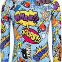 Cycling Jersey Men Winter Thermal Fleece Cold Weather Warm Long Sleeve Road Biking Cycling Jacket with 3 Rear Pockets (XXXL)