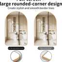 Gold Metal Frame Bathroom Arch Mirror for Over Sink, 15x23 Inch Arched Tempered Mirror, Wall Vanity Mirror for Farmhouse, Modern Luxe Mirror for Bedroom, Living Room, Entryway