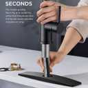 FORIOUS Black Kitchen Faucet with Pull Down Sprayer, High Arc Single Handle Classic Stainless Steel Sink Faucet 1 or 3 Hole, Suitable for Farmhouse Camper Laundry Rv Bar