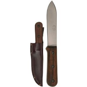 KA-BAR Becker Kephart Fixed 5.1 in Blade Walnut Handle, Brown BK62 Overall Length: 9.688", Carbon Steel