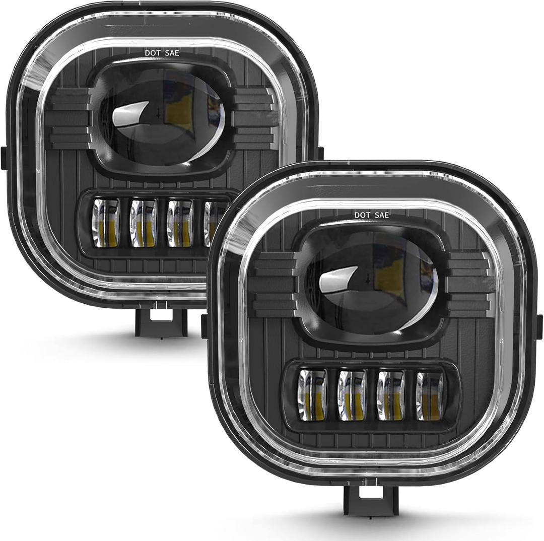 LED Fog Light Assembly for 1999-2016 Ford F250 F350 F450 F550 Super Duty - Driving Fog Lamp Compatible with Original Frame No fog lamp bracket