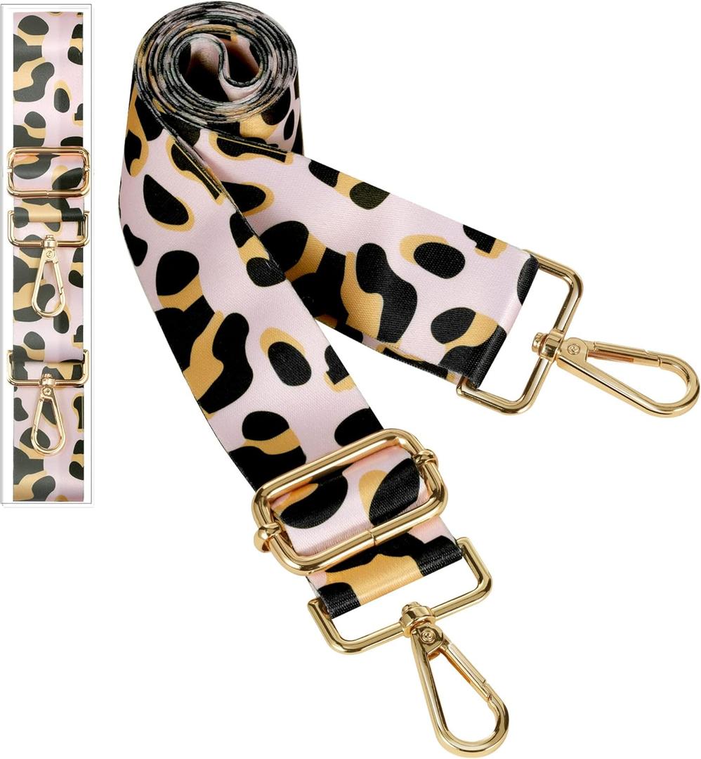 SEAVILIA Purse Straps Replacement Crossbody Straps for Purses Gold Hardware Adjustable Length Belt Guitar Strap