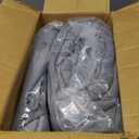Maple&Stone Queen Size Comforter Set 7 Pieces Bed in a Bag - Down Alternative Bed Set with Sheets, Pillowcases & Shams, Soft Reversible Duvet Insert for Queen Bed, Dark Grey & Light Grey