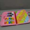 Gojmzo Busy Board Montessori Toys for Toddler Girl Birthday Gifts, Busy Book Sensory Toys for Toddlers, Learning Educational Toddler Travel Activities Pink/P8