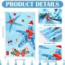 Preboun 4 Pcs Christmas Sealife Kitchen Towels Christmas Decoration Absorbent Dish Quick to Drying Hand Polyester Cleaning Tea Coastal Towels for Home Washing Drying Dishes Kitchen