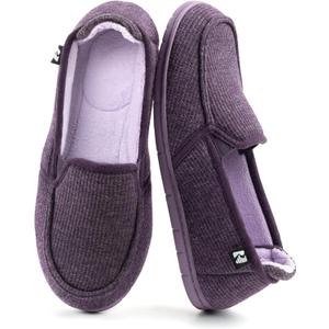 RockDove Women's Two-Tone Hoodback Slipper with Removable Insole (9, Eggplant)