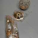 Crystal Candle Holders 2 Set of 6 - Gold Vintage Hollow Ball Candle Stand for Table Centerpiece, Crystal Metal Tealight Candlestick for Wedding, Dining Room Decor