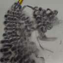 Xddnamei Grey Deep Water Wave Bulk Human Braiding Hair 2 Bundles Per 50g 20 Inch Braiding Hair No Weft Brazilian Virgin Deep Curly Human Hair for Boho Braids