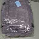 Travel Vacuum Backpack for Women Men, Vacuum Seal Compression bag with Electric Pump, Waterproof Carry On Suitcase Luggage Flight Approved Personal Item Bag with USB Charger, Purple