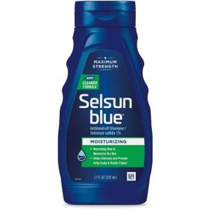 Selsun Blue Moisturizing with Aloe Dandruff Shampoo 11 oz (Pack of 1)