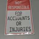 Funny Warning Metal Sign Beware of Dog Do Not Enter Not Responsible for Injury Tin Sign for Fence Yard Garden 8x12 Inches