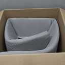 Homemate King Size76"x10"x6" Bed Wedge Pillow for Headboard - Upgraded Bed Gap Filler King Between Mattress and Headboard - Wedge headboard Pillow - Grey