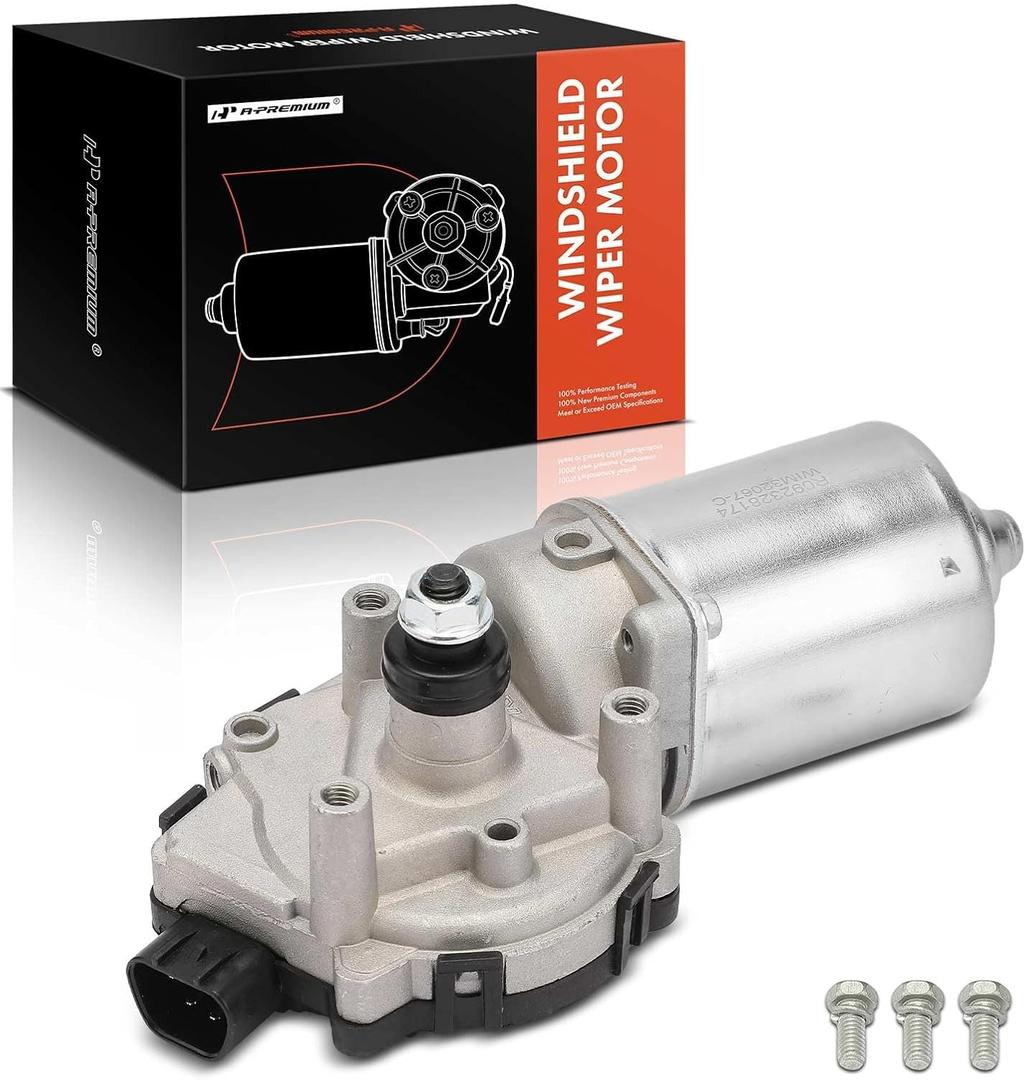 A-Premium Front Windshield Wiper Motor Compatible with Lexus, Toyota, Jeep, Chevy, Mazda, Mitsubishi, Pontiac, Scion & Saturn Models - Camry, Corolla, RAV4, ES350, GS350, GS460, Grand Cherokee & More