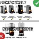 Stainless Steel Reusable Coffee Capsule, Metal Refillable Coffee Pod Brewing Espresso 70ML/2.40Z(SMALL), Compatible with N-espresso Ver-tuoPlus XN903/XN900 / Vertuo-line GCA1/ENV135/ENV150