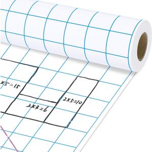 Qyeahkj Blue Checked Bulletin Board Paper Roll Blue White Bulletin Board Background Paper Fade Resistant Classroom Decoration Poster Art Craft Home Wall Education Decoration Supplies 17.7in x 20ft