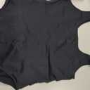 LODAY Black Bodysuit Women Scoop Neck Body Suits Sleeveless Double Lined Bodysuit Tank Top（X-Large,Black)