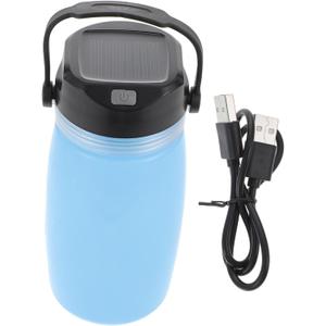 SUPVOX Water Warmer Portable Solar Kettle Collapsible Charging Kettle Night Light Abs Silicone