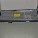 Samsers Wireless Keyboard and Mouse Combo, Ultra Slim Rechargeable Dual-Mode (Bluetooth 5.0x2 +2.4G) Silent Keyboard and Mouse Set, Multi-Device Full-Size Compact Design for MacOS/iOS/Android/Windows (Silver Black)