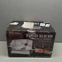 OSTBA Meat Slicer, Two 7.5” Stainless Steel Blades, 200W DC Motor