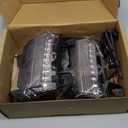 LED Sequential Flashing Turn Signal Lights for Jeep Wrangler JL Sport 2018-2024 Halogen Model Only, Clear Lens Fender Lights Wheel Eyebrow DRL Lamp, 2pcs(Short Version)