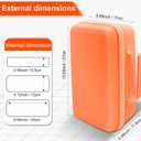Hard Case Compatible with liene 4x6'' Photo Printer,Carrying case for M100 M200 Printer Accessories Portable Travel Protective Bag,Orange (Only Case)