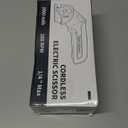 Giosuan 2026 Upgrade 4V Cordless Cutting Tool, Cardboard Cutter with 2 Titanium Blades, 2000mAh Battery, Electric Chop Saw for Fabric, Cardboard, Leather, Carpet - Steel Gray