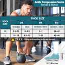 EBMORE 6 Pairs Merino Wool Ankle Hiking Running Socks Compression Support Thick Cushion No Show Socks for Men Women (Gray, L)
